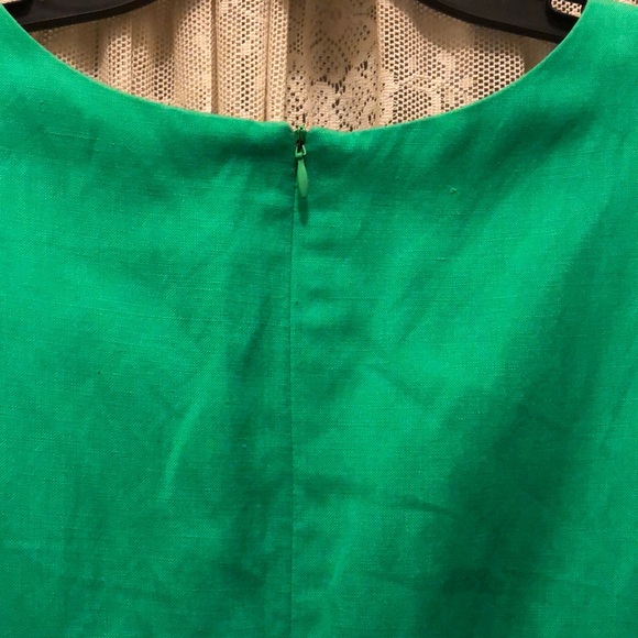 JESSICA HOWARD-2 PC LT EMERALD GREEN LINEN DRESS - Picture 7 of 8